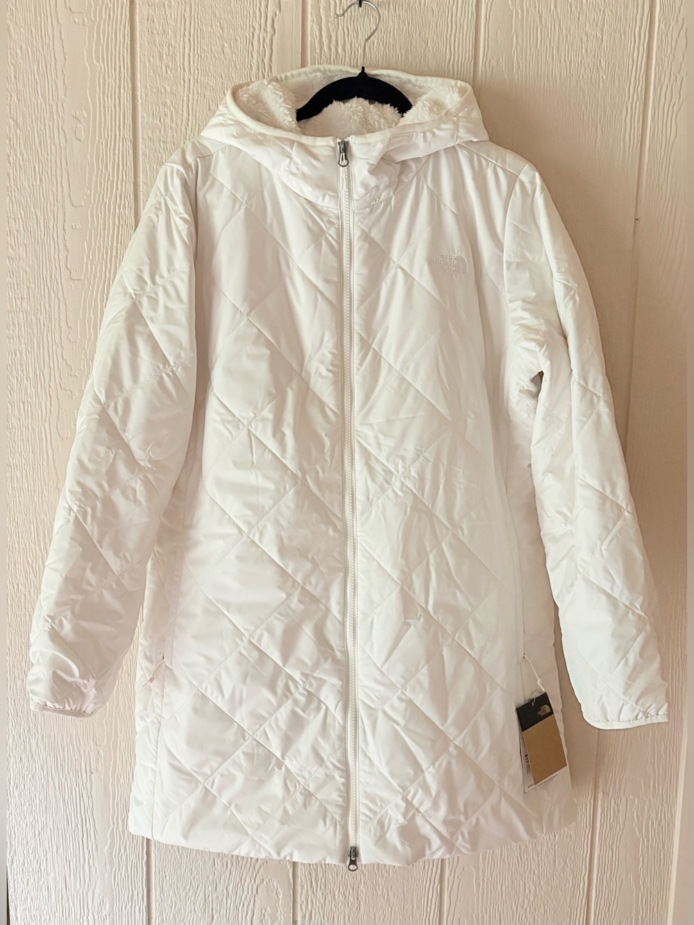 The North Face Women’s Shady Glade Insulated Parka White Dune Large NWT